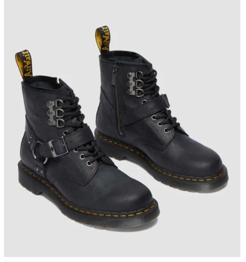 DR.MARTENS 1460 HDW HARNESS ANTIQUE PULL UP Boots MSRP$210