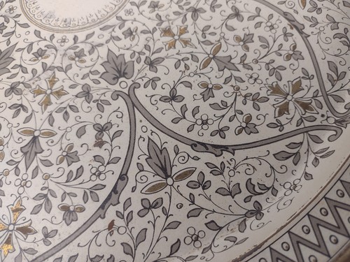Beautiful Vintage Fabcraft Islamic Venetian Round Metal Serving Tray 13.5" - Picture 8 of 22