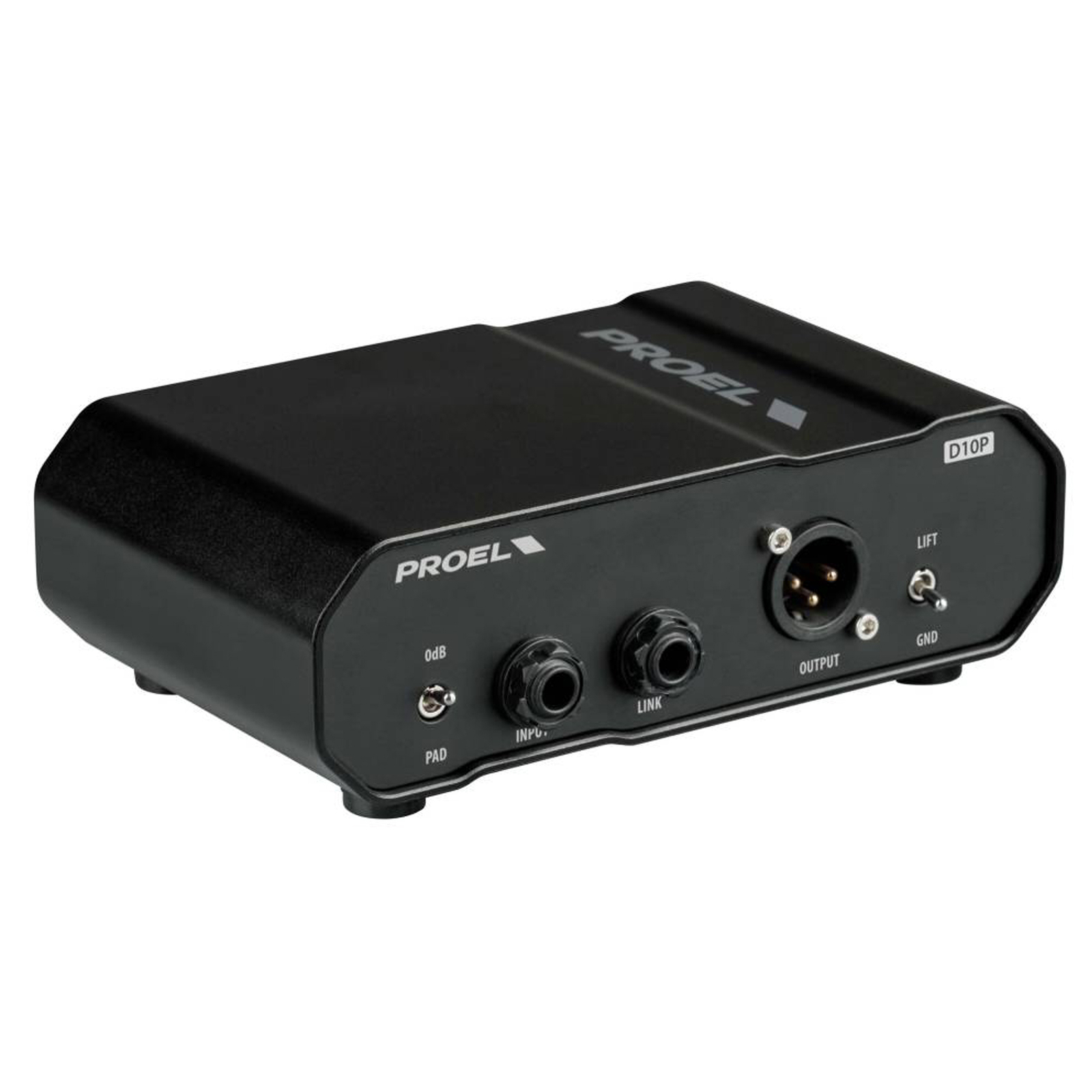 Proel D10P Direct Injection Box passiva Trasformatore d'isolamento, Nero