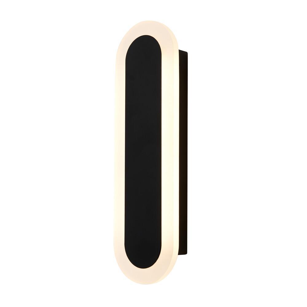 Litecraft Mitali Wall Light Outdoor Linear 10 Watt Integrated CCT LED - Black