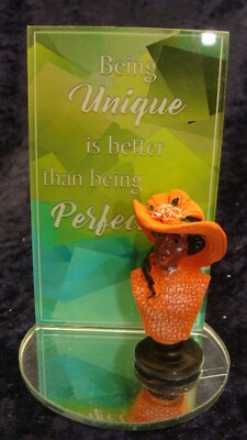 BEING UNIQUE IS BETTER THAN BEING PERFECT~MIRRORED IMAGE BLACK AMERICA WOMAN~VGC