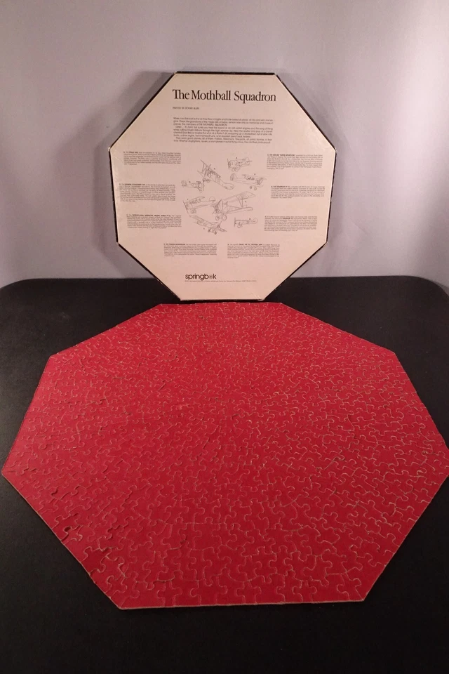 Vtg 1973 Springbok Octagonal Puzzle "The Mothball Squadron" by Roger Blum - Image 3 of 4