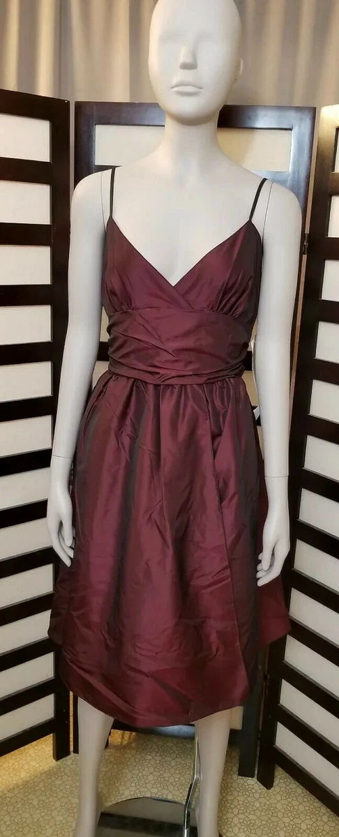 Red spaghetti on sale strap wrap dress