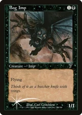 Bog Imp 7th Ed. FOIL LP clouding Magic MTG STOCK IMAGE