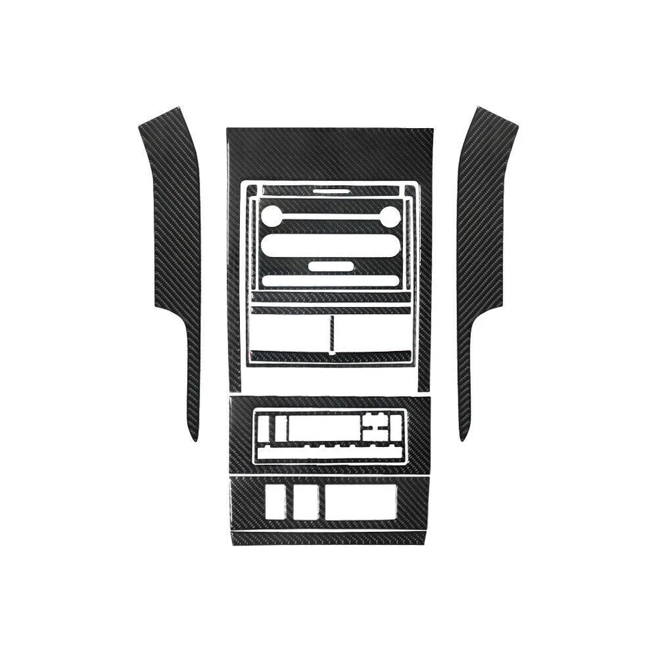 Cubierta interior de consola central de fibra de carbono 16 piezas para Ford Explorer 2008-10 Foto 2 de 4