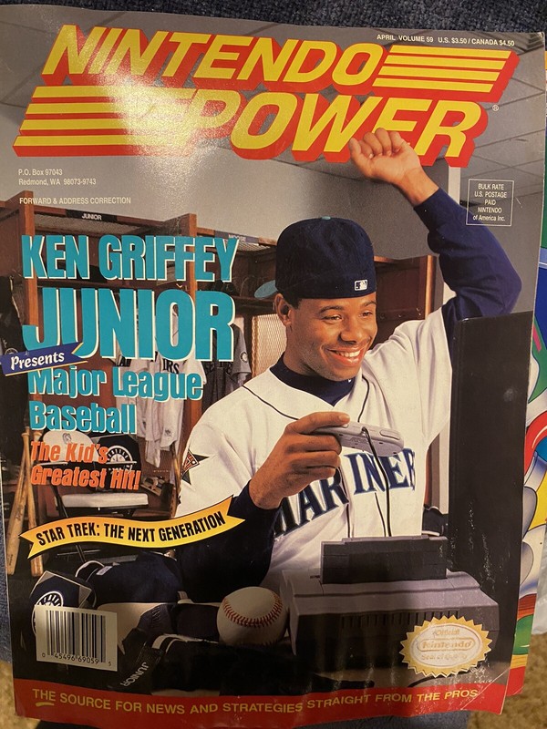 Ken Griffey Jr Nintendo Power Magazine April 1994 Volume 59