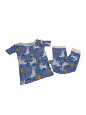 Little Sleepies Bunny Patch Two Piece Pajama Set Size 4T NWT