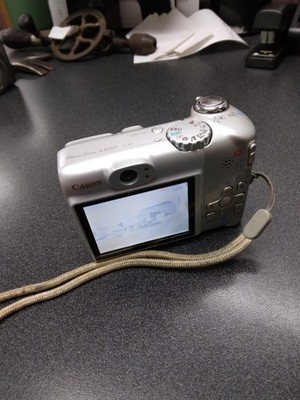 Canon PowerShot A580 8.0MP Digital Camera - Silver for sale online