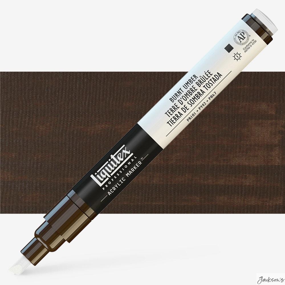 Liquitex Professional Marker Paint Pen 2-4mm Chisel Nib Burnt Umber