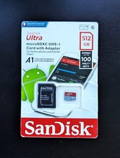 SANDISK 512GB Ultra microSDXC Memory Card with SD Adapter - OEM