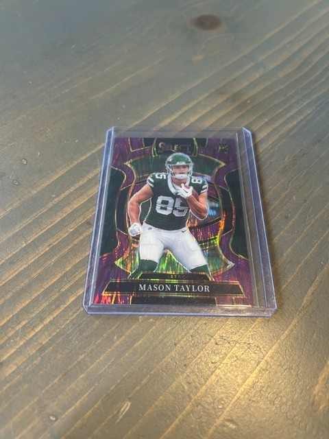 2025 Panini Select - Concourse Mason Taylor #76 Purple Shock Rookie /699