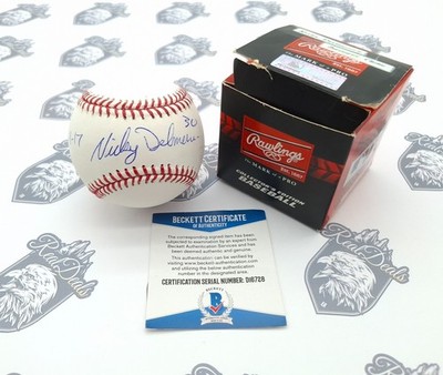 Nicky Delmonico Signed Official MLB Baseball Beckett COA  INFO lesen!