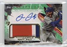 2023 Topps Inception Green 99/99 Brett Baty #IAP-BB Patch Auto 1ob0