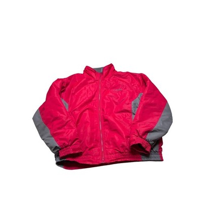 Cabelas Outdoor Gear Red Gray Fleece Lined Zip Up Jacket Mens XL hunting