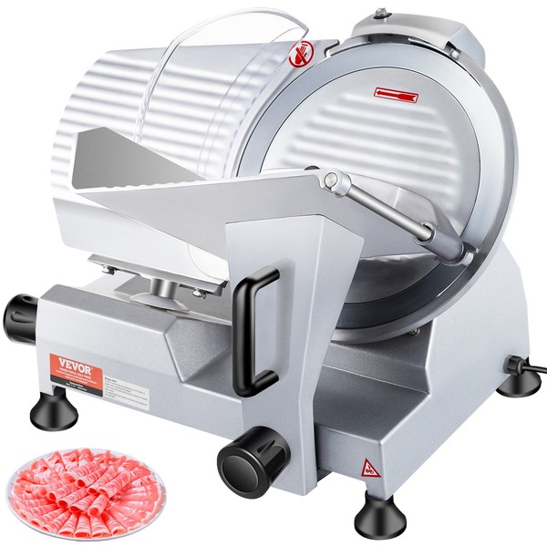 Vevor Fleisch Allesschneider Aufschnittmaschine 240W Aufschnittschneider 0-12Mm-image