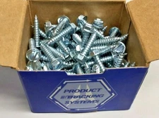 Sheet Metal FNA88024-100 Screw #8 x 3/4" Slotted Hex Washer Head(Pack of 100)Z/P