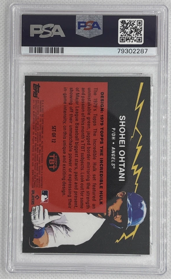 2022 Topps Shohei Ohtani #80 ThrowBack Thursday PSA 10 Gem Mint 🌶️🥵 - Image 2 of 2