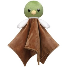 Duck Security Blanket set 15 Inch Soft Mallard Lovey Nursery wrap