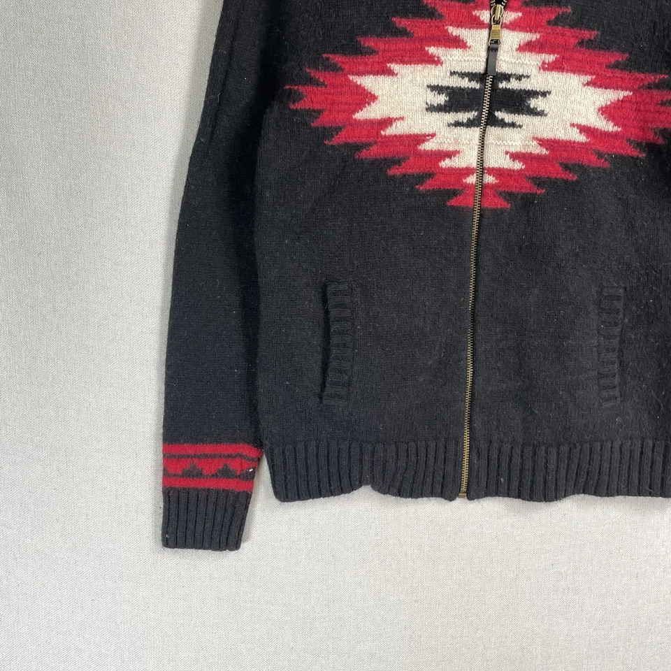 Suéter Vintage Lauren Ralph Lauren Jeans Co Lana Navajo Cremallera Pequeño Grande Azteca Foto 3 de 4