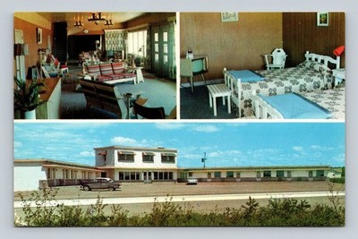 Vintage VILLA MON REPOS Motel La Sarre Abitibi Quebec Postcard
