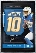 Justin Herbert Signed Nike Jersey Framed W/ Fanatics COA Los Angeles Chargers