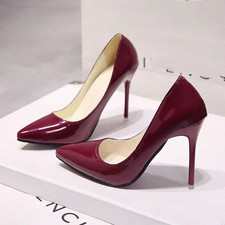 High Heels Pumps Pointed Toe Big Size Ladies Wedding Shoes Woman Super High Heel