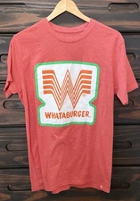 Magellan T Shirt Medium Whataburger Orange W/Large Logo Short Sleeve Unisex