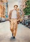 11,69 × 16,53" James Dean ~Legendary Scene~ watercolor SIGNED/DATED
