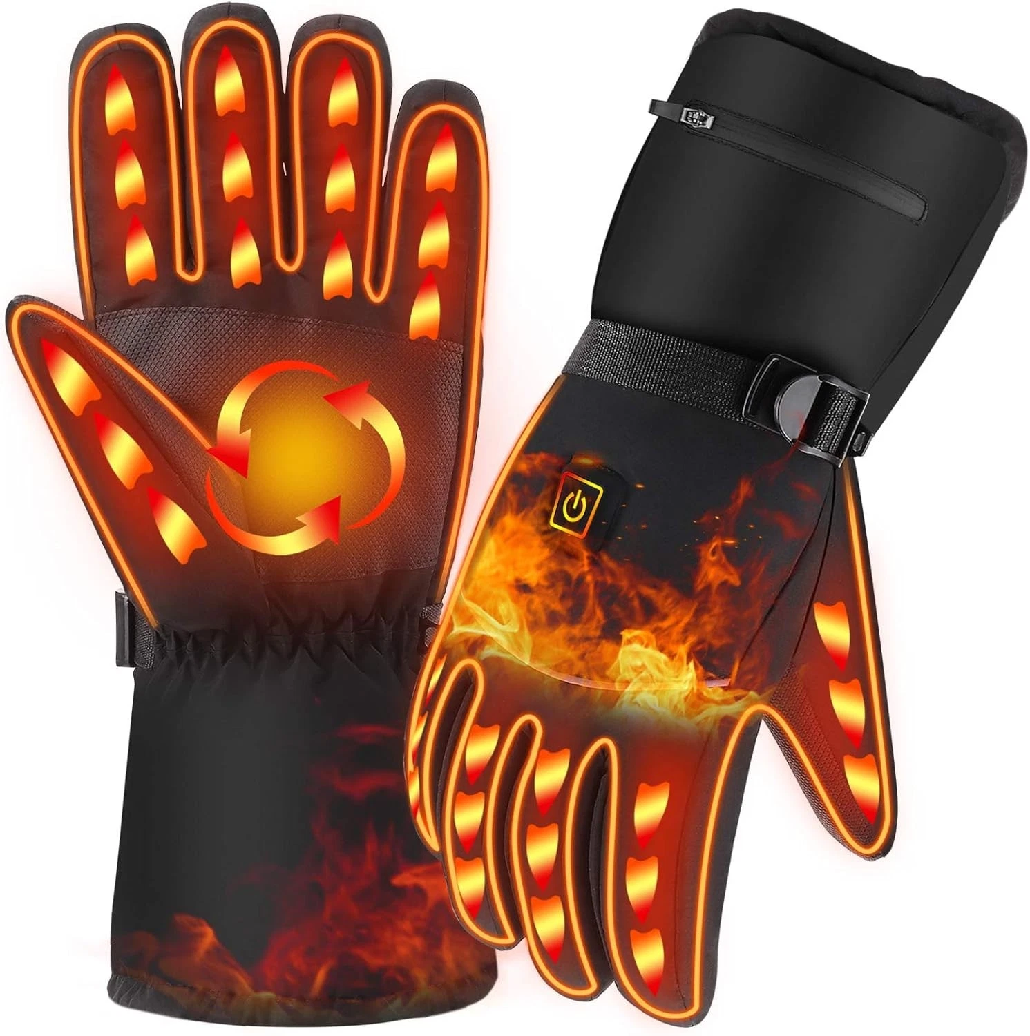 Heated Gloves, Winter Warm Gloves with 3 Heating Temperature Control