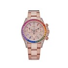 Rolex Daytona 116595RBOW Rainbow Rose Gold Pave Diamond Dial Sapphire Bezel