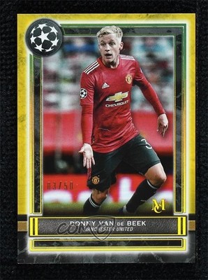 2020 Museum Collection UEFA Champions League Gold 3/50 Donny van de Beek #2 0u5e