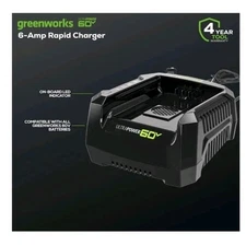 Greeneorks 6 Amp Rapid Charger - All Greenworks Batteries 