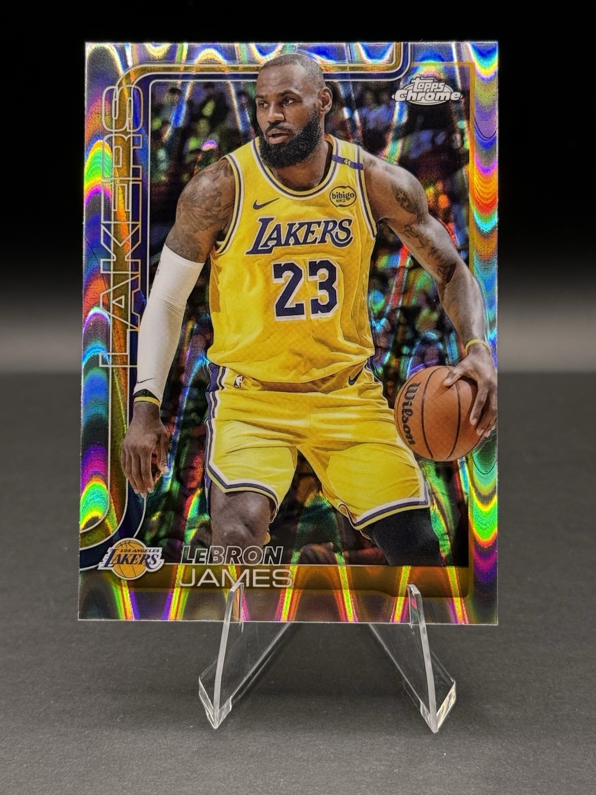 LeBron James 2025-26 Topps Chrome Basketball #127 RayWave