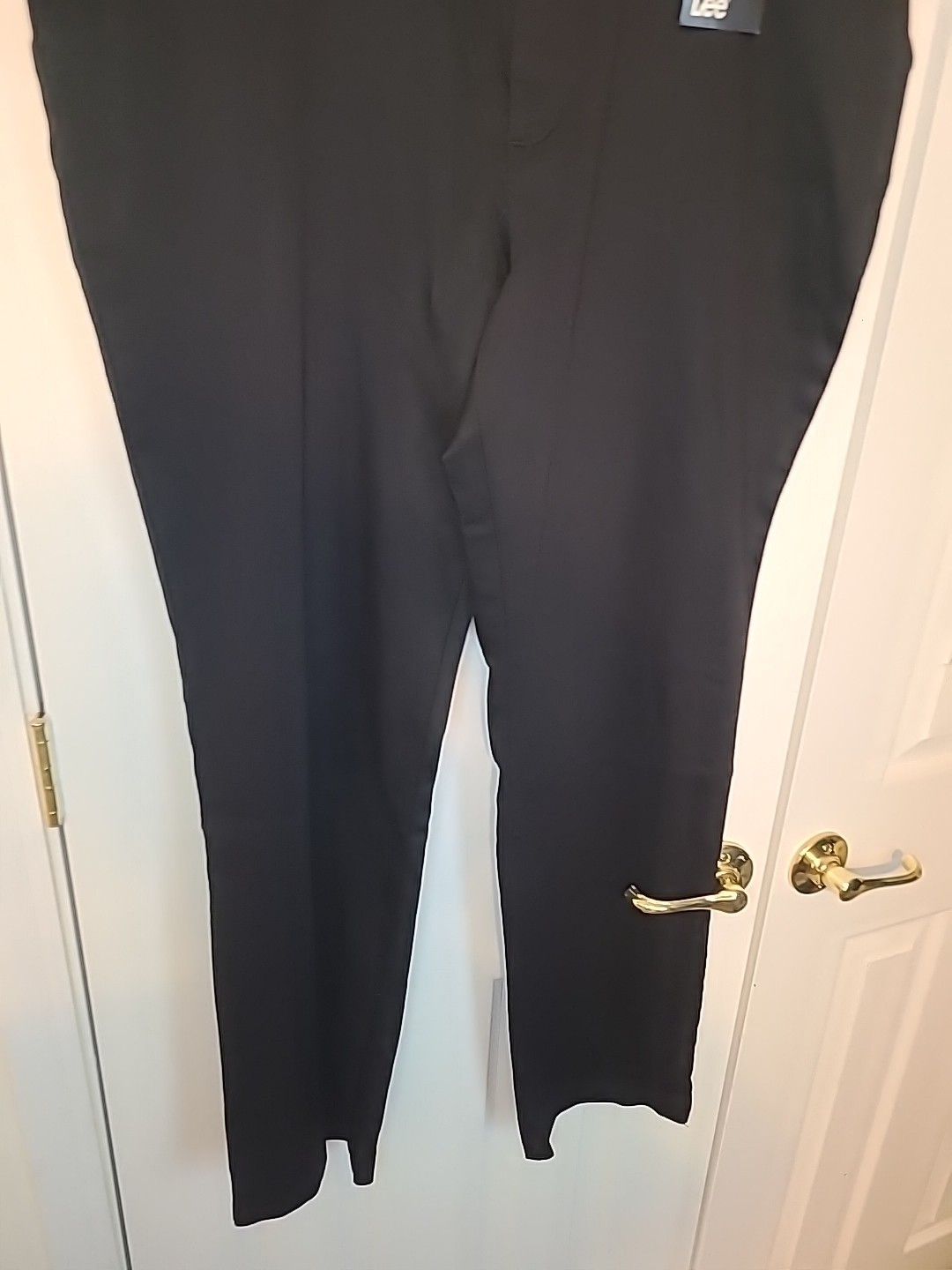 Womens Lee Plus Size Black Comfort Waistband Paints Size 18M Straight Leg NWT thumbnail 4