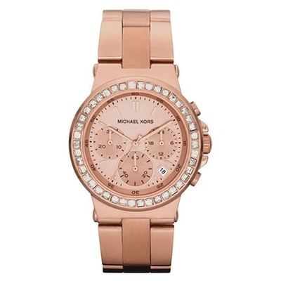 Michael Kors Uhr MK5586 Dylan Damenuhr Chronograph Armbanduhr Roségold Datum - Bild 1 von 4