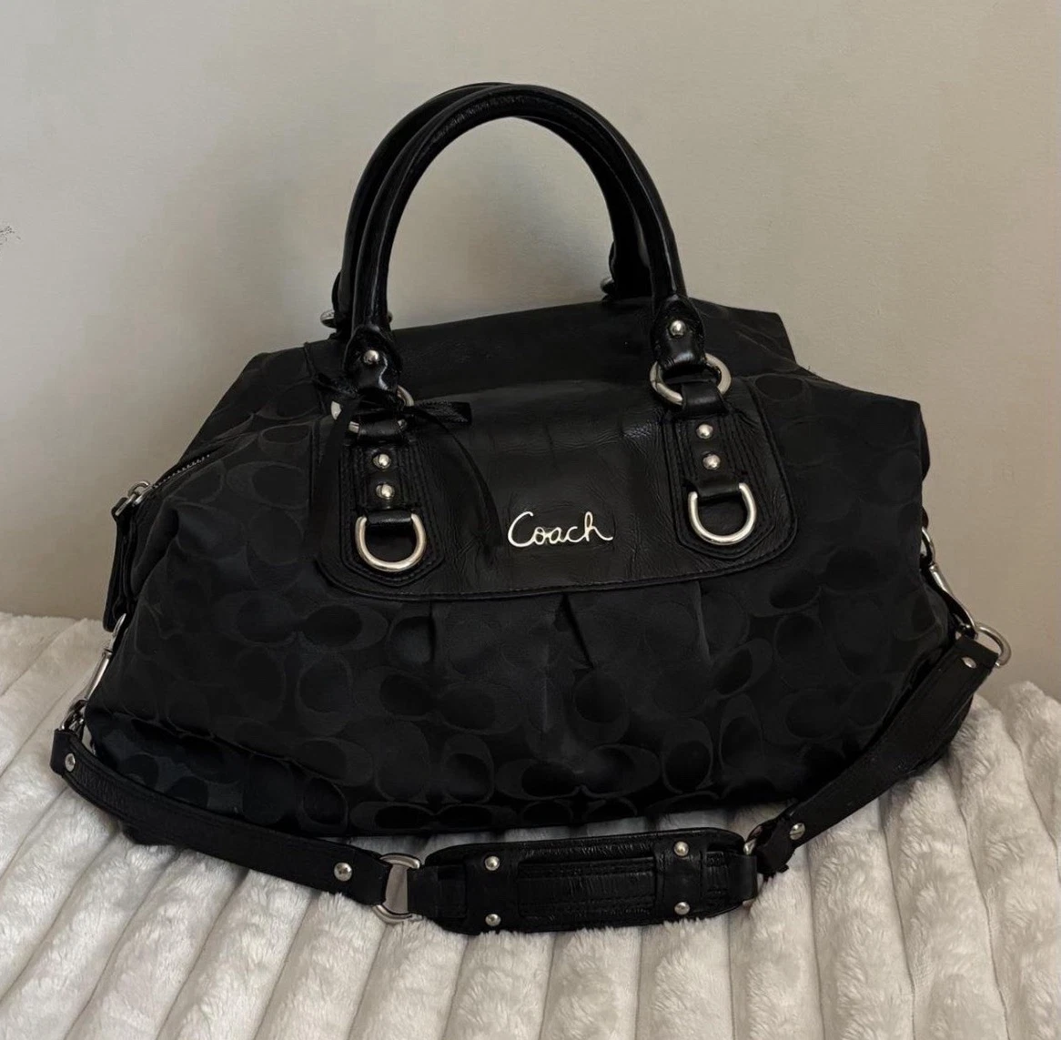 Coach Ashley Satchel/Top Handle Bag Black Bags & Handbags for