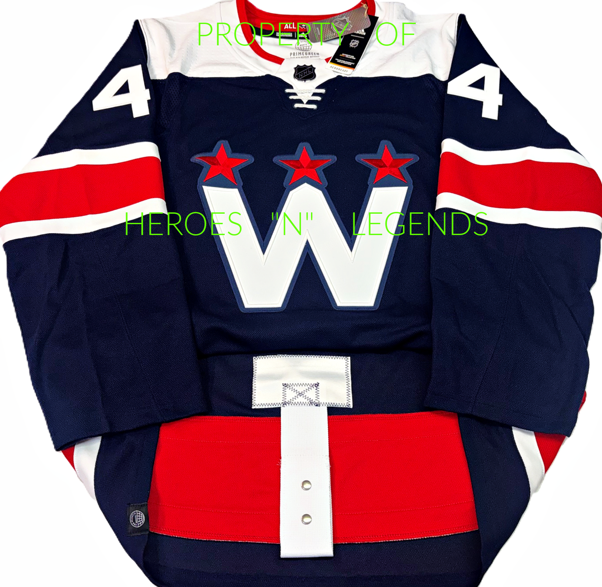 PRO 46 to 54 * COLE HUTSON WASHINGTON CAPITALS NAVY 3rd PRIMEGREEN
