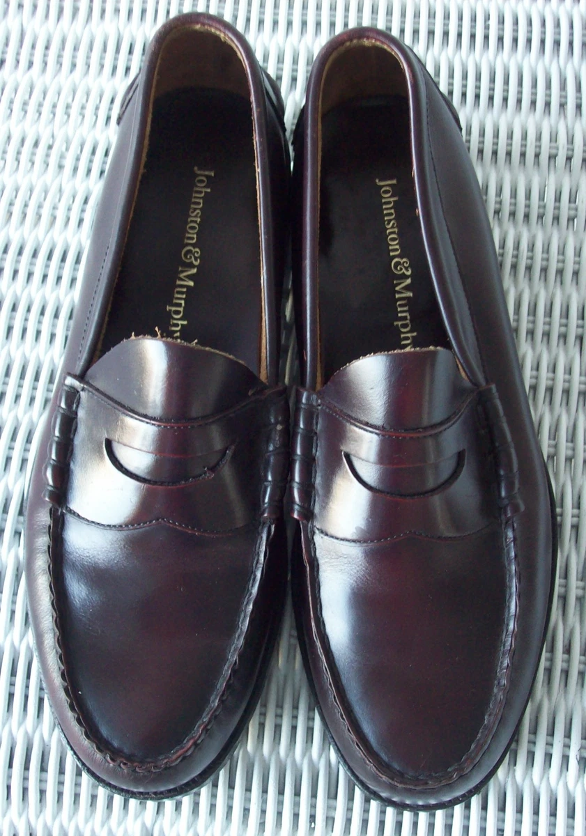 Men’s Johnston & Murphy Aristocraft Burgandy Made In Japan Loafers B21 Size 8.5 Johnston & Murphy Aristrocraft Burgundy Leather Tassel  main image 4