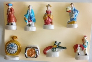 serie de 8 feves les lilliputiens