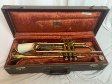 Buescher Aristocrat Trumpet w/ Case, Mouthpiece, Mute 380320 Vintage Brass