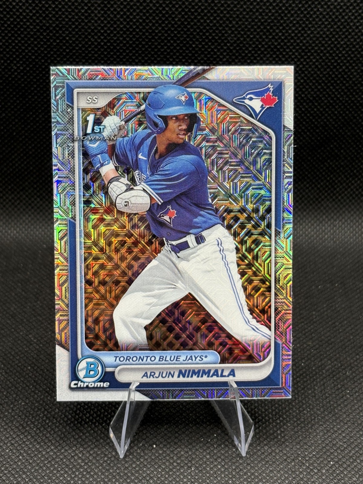 Arjun Nimmala 1st Bowman Mojo 2024 Bowman Chrome #BCP-142 Toronto Blue Jays