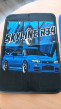 R34 Gtr Flag Car Pattern Carpet Decoration Room 40x60cm