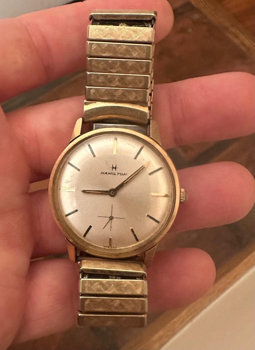 Hamilton vintage self winding 1960s Ladies Silver Watch with Cream Dial 1960s Vintage Hamilton Estoril 300 Automatic Watch 64003-4  main image 4