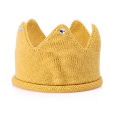 Baby Crown Hat Boys Girls Knit Headband Birthday Party Warm Crochet Beanie for