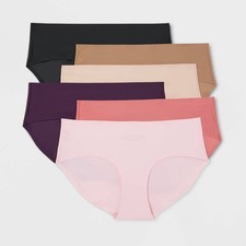 Women's 6pk Bonded Microfiber Hipster Underwear - Auden  Assorted Color L