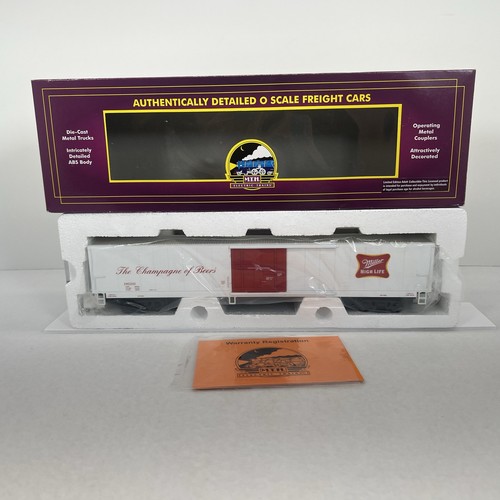 MTH Premier 20-94222 Miller High Life Beer 60’ Reefer Car O Gauge New #190310 - Picture 2 of 10