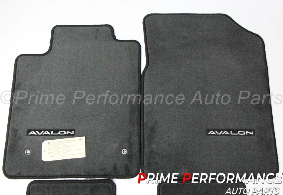 Toyota Avalon 2005-2012 Dark Charcoal Carpet Floor Mats Genuine PT206-07090-18 - Image 2 of 4