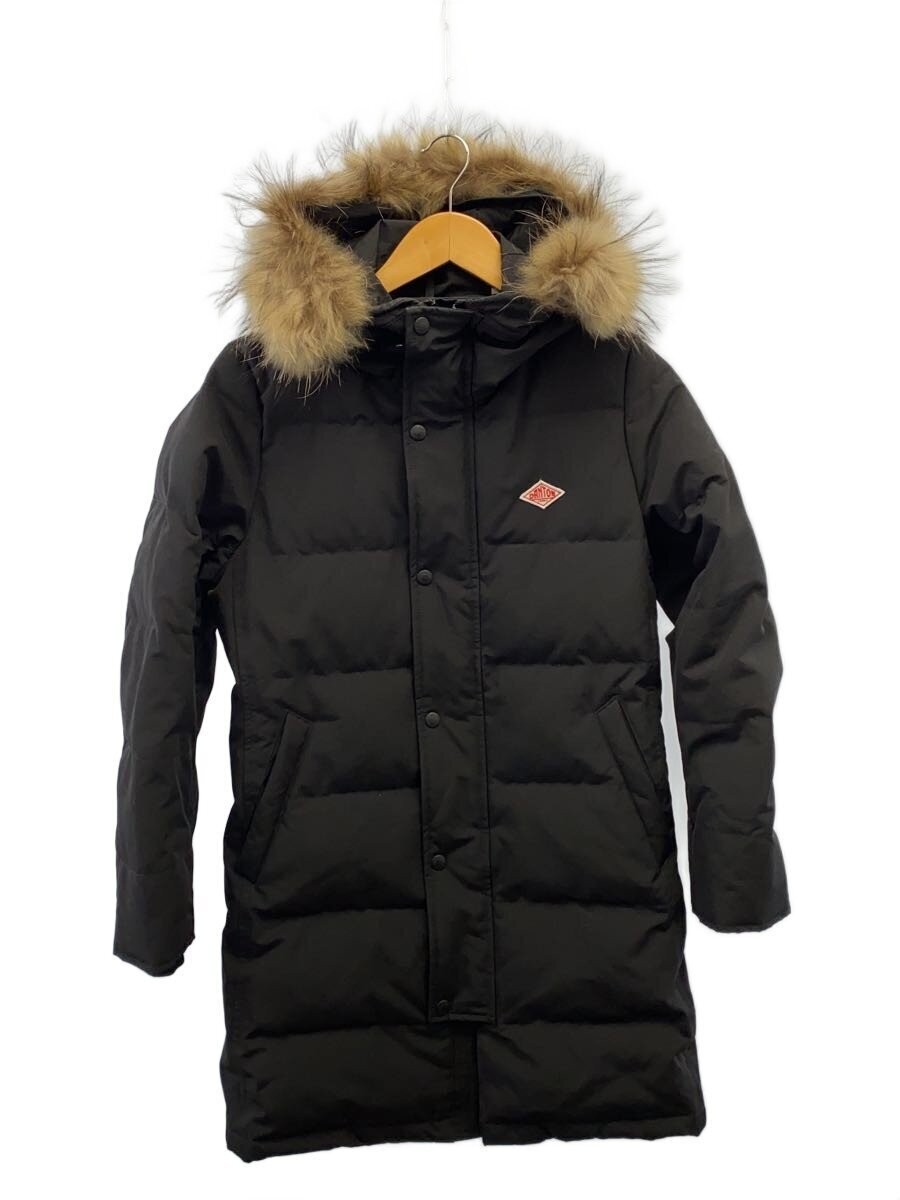 Danton Long Down Jacket/36/Polyester/Blk/Plain/Jd… - image 1