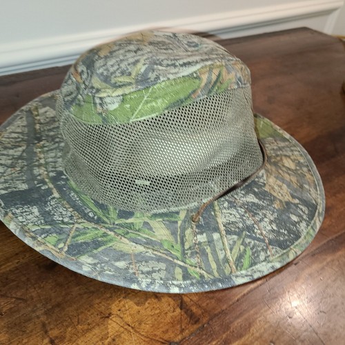 Mossy Oak Adult Camo Sun Hat Wide Brim Mesh Sides Fishing Hunting Camping L/XL - Picture 6 of 9