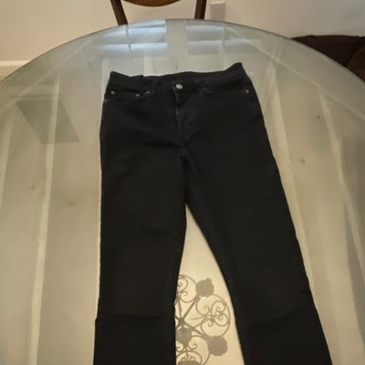 Ksubi Black Stretch Skinny Jeans Embroidered Button Fly Denim